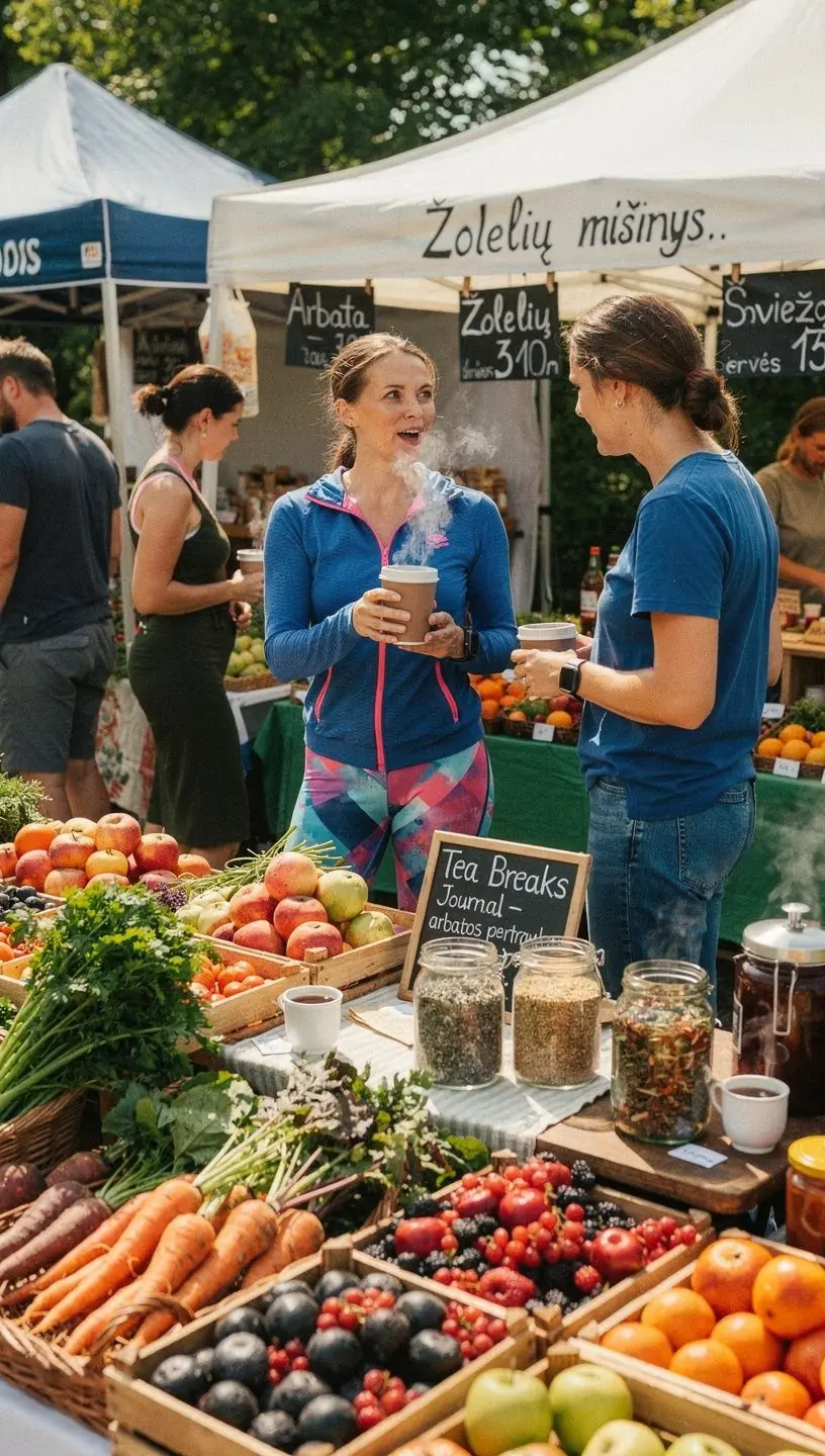 Žmonių grupė dalinasi arbatos pertraukomis biure, kuriantys draugišką ir produktyvią atmosferą.